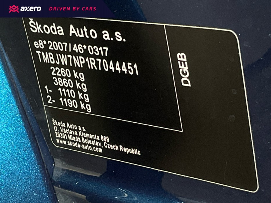 Škoda Superb Combi 1.4 PHEV 218pk Style